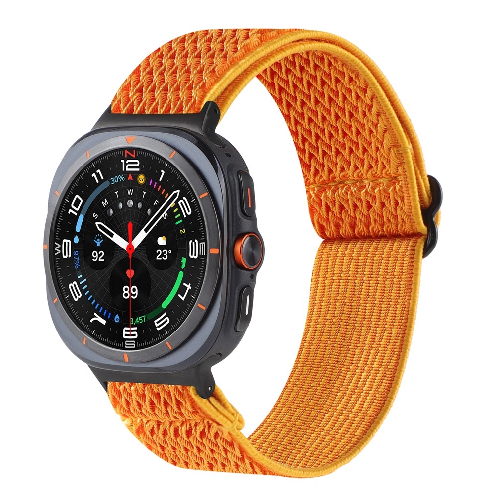 Texwave nylon szíj a Samsung Galaxy Watch Ultra (2025) 47 mm-es modellhez – narancssárga