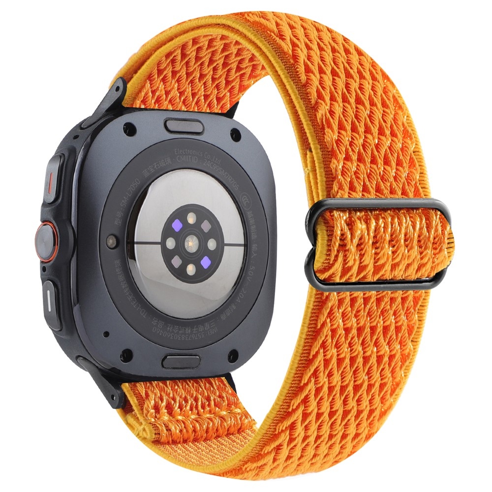 Texwave nylon szíj a Samsung Galaxy Watch Ultra (2025) 47 mm-es modellhez – narancssárga