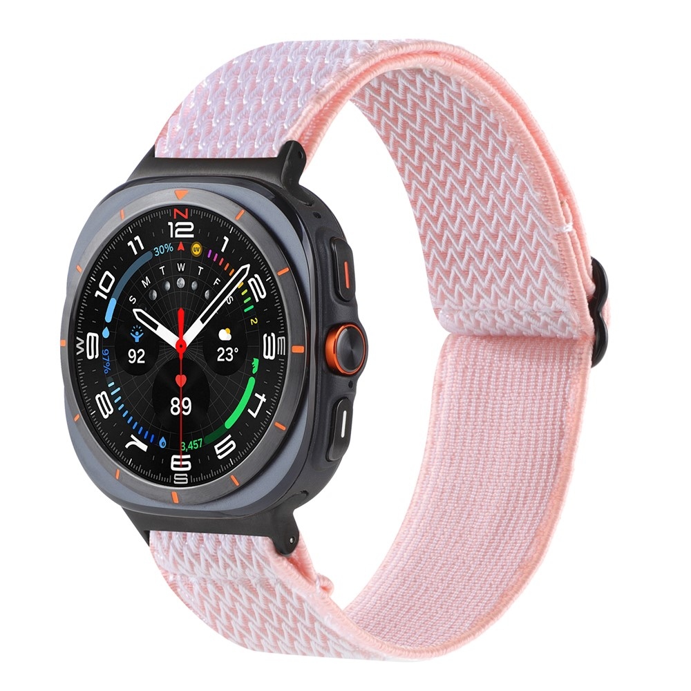 Texwave nylon szíj a Samsung Galaxy Watch Ultra (2025) 47 mm-es modellhez – rózsaszín
