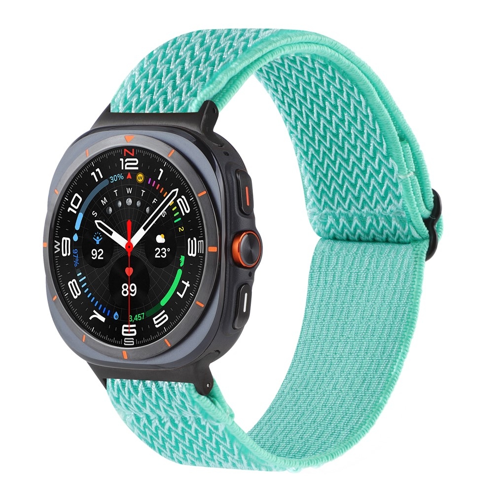 Texwave nylon szíj a Samsung Galaxy Watch Ultra (2025) 47 mm-es modellhez – zöld