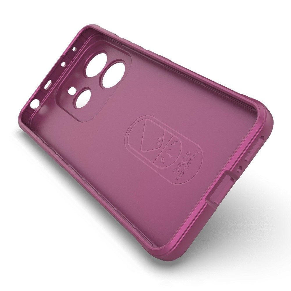 Rugg tartós zselés tok Xiaomi Redmi Note 14 5G - bordó színben