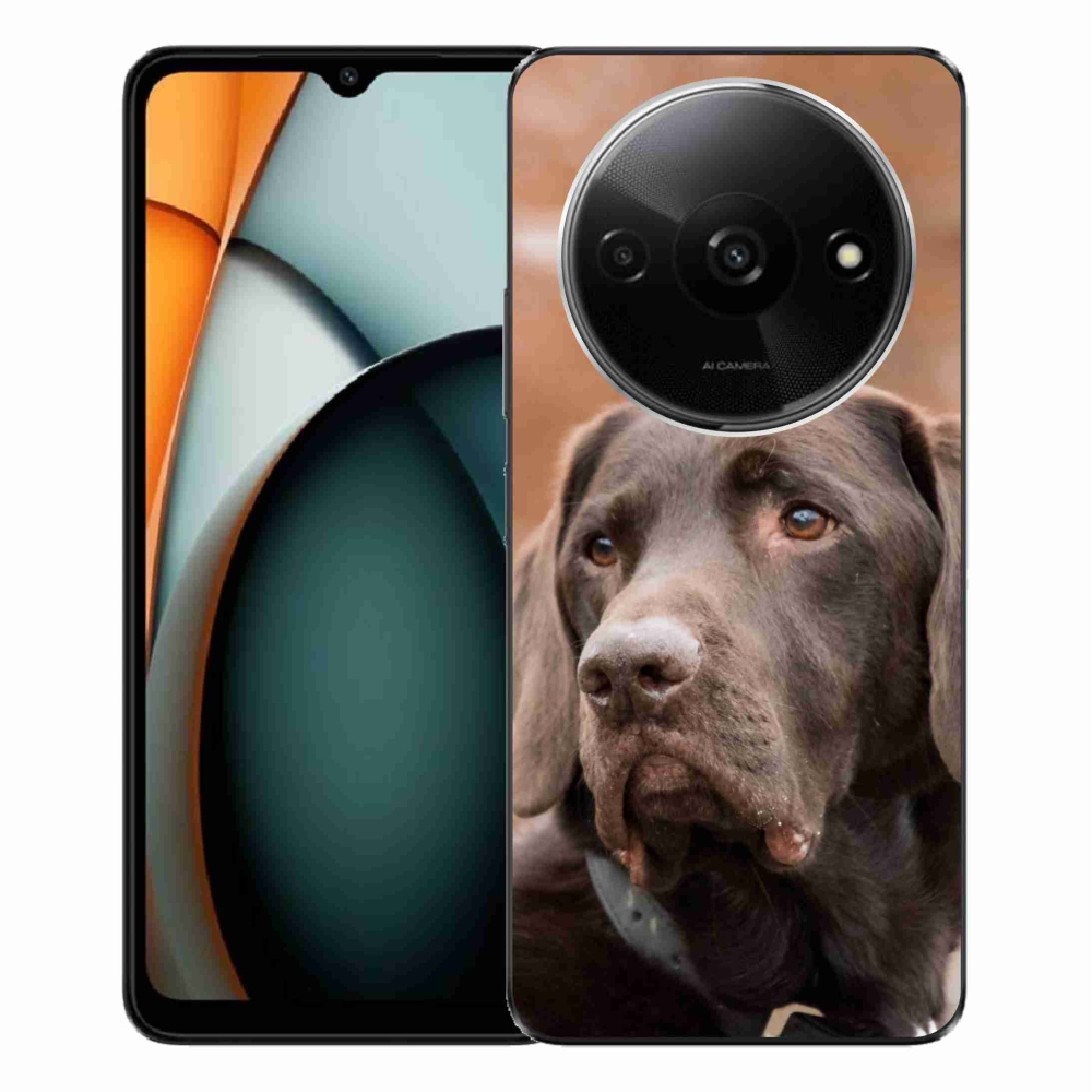 Gél tok mmCase a Xiaomi Redmi A3-hoz - barna labrador
