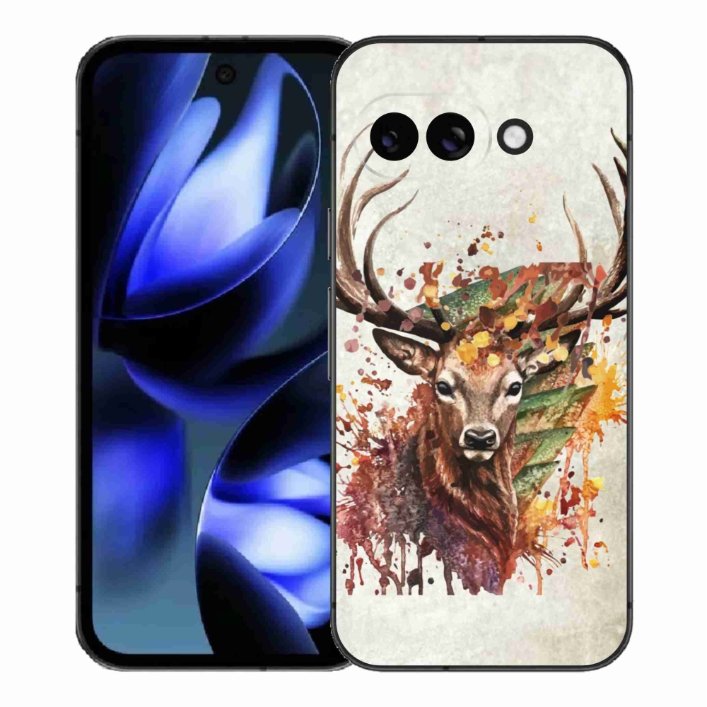 Zselés borítás mmCase a Google Pixel 9a készülékhez - szarvas 1