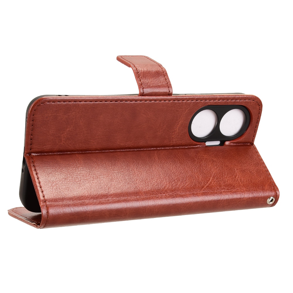 Őrült könyv tok a Xiaomi Poco F7 5G-hez - barna színű