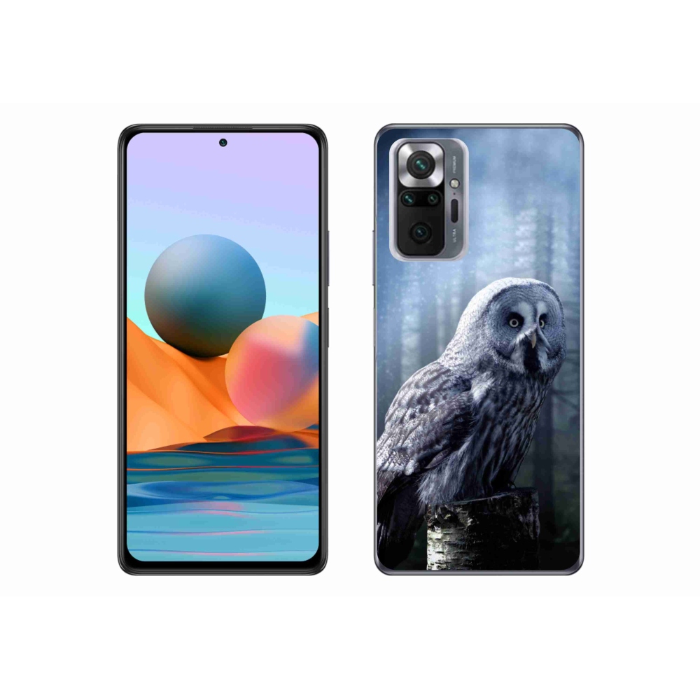 Gél borítás mmCase a Xiaomi Redmi Note 10 Pro készülékhez - bagoly