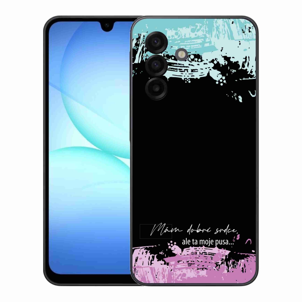 Gél borító mmCase Samsung Galaxy A17 4G/5G - vicces szöveg 3 fekete háttér