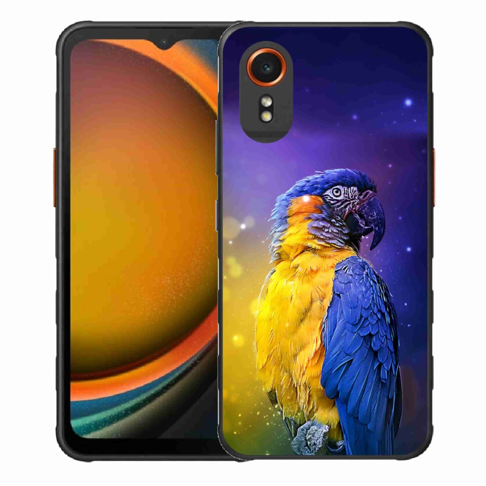 Gél tok mmCase a Samsung Galaxy Xcover 7 készülékhez - papagáj ara 1