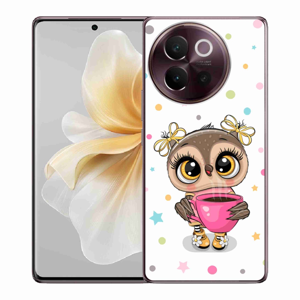 Gél borító mmCase a Vivo V40 Lite 5G készülékhez - rajzfilm bagoly