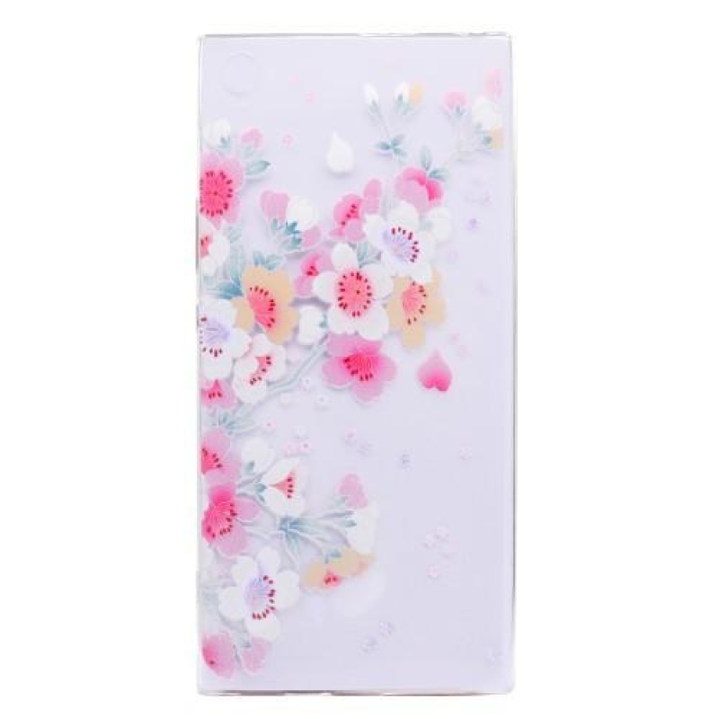 Vékony zselés tok a Sony Xperia XA1 Ultra készülékhez - virágok