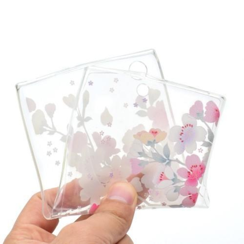 Vékony zselés tok a Sony Xperia XA1 Ultra készülékhez - virágok