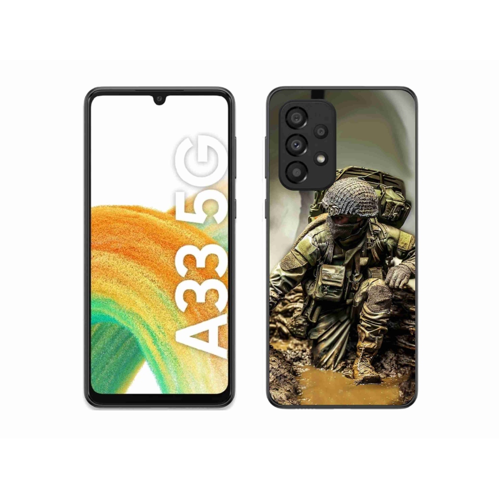 Gél védőburkolat mmCase Samsung Galaxy A33 5G - katona