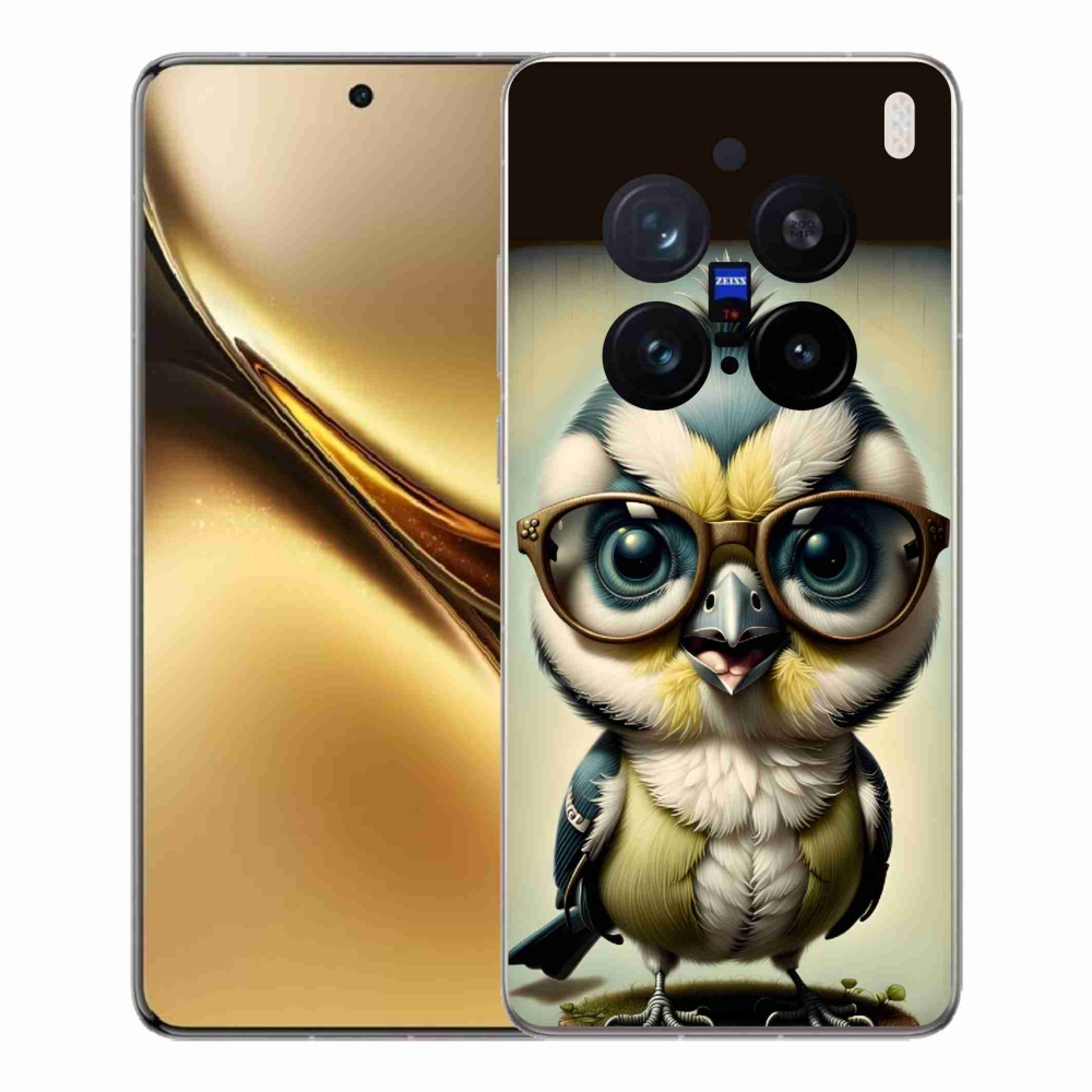 Zselés borítás mmCase a Vivo X200 Pro 5G-hez - cub szemüveggel