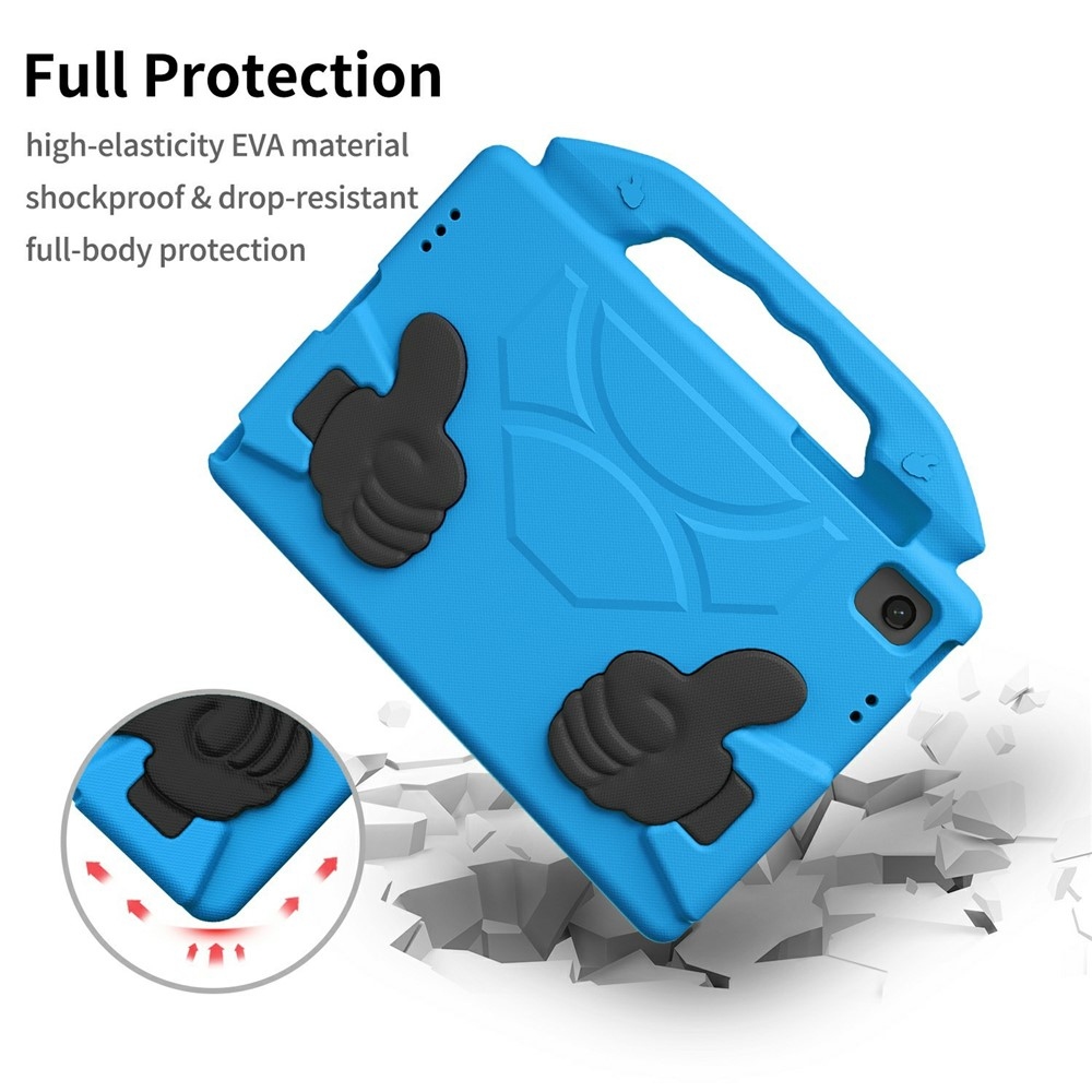 Tartós EVA hüvelykujjas tok markolattal Samsung Galaxy Tab A11+/Tab A9+ táblagéphez - kék