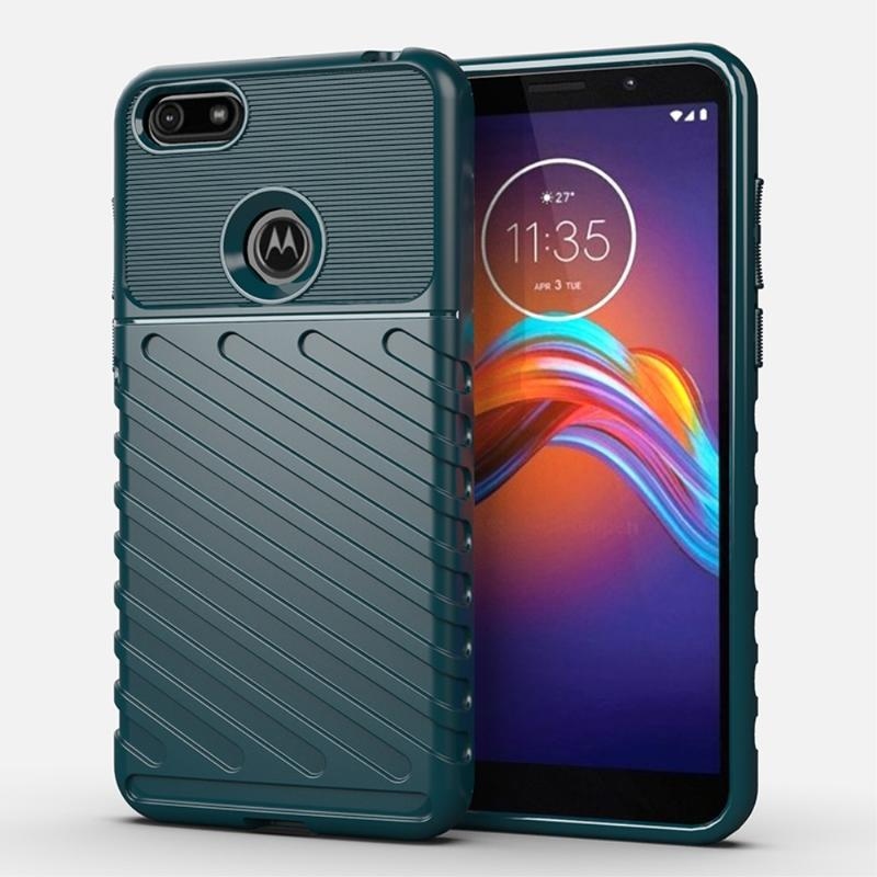 Thunder tartós zselés tok Motorola Moto E6 Play készülékhez - zöld