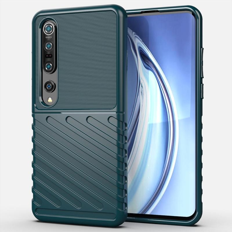 Thunder tartós zselés tok Xiaomi Mi 10/Mi 10 Pro készülékhez - zöld