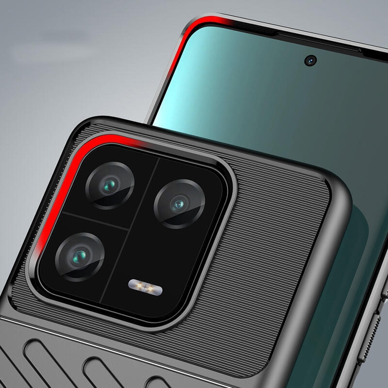 Thunder tartós zselés tok Xiaomi 13 Pro-hoz - fekete