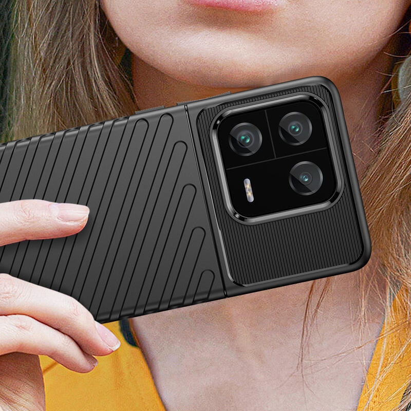 Thunder tartós zselés tok Xiaomi 13 Pro-hoz - fekete