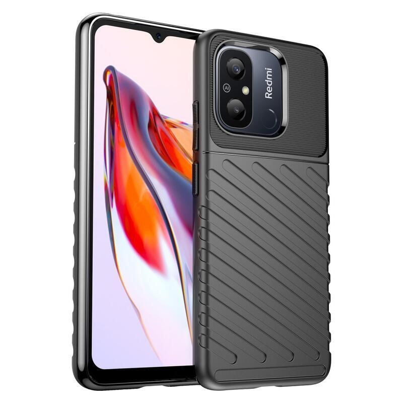 Thunder tartós zselés tok Xiaomi Redmi 12C-hez - fekete