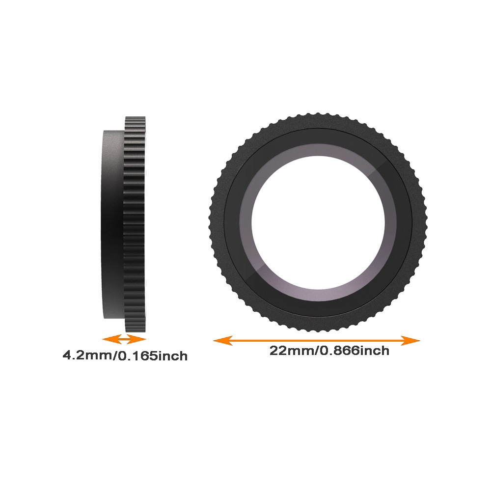 Edzett üveggel ellátott alumínium lencsevédő Insta360 GO Ultra készülékhez