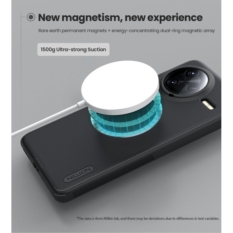 Nillkin Super Frosted PRO mágneses hátlap a Poco F7 Ultra számára Fekete