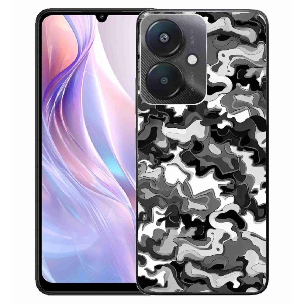 Gél borítás mmCase a Xiaomi Redmi 13C 5G-hez - álcázó minta 3