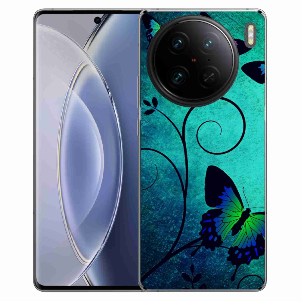 Gél borító mmCase a Vivo X90 Pro készülékhez - színes pillangók