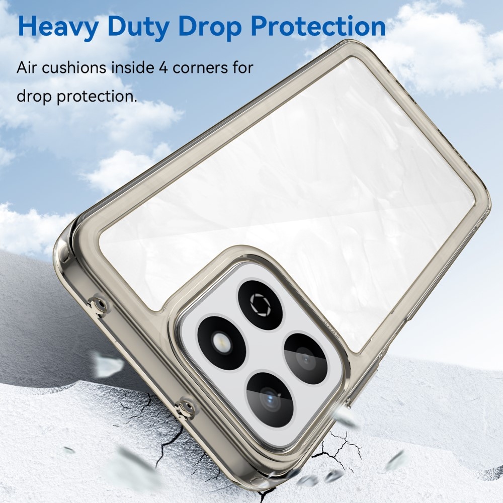 Gél tok fix hátlappal a Honor 200 Smart 5G készülékhez - szürke