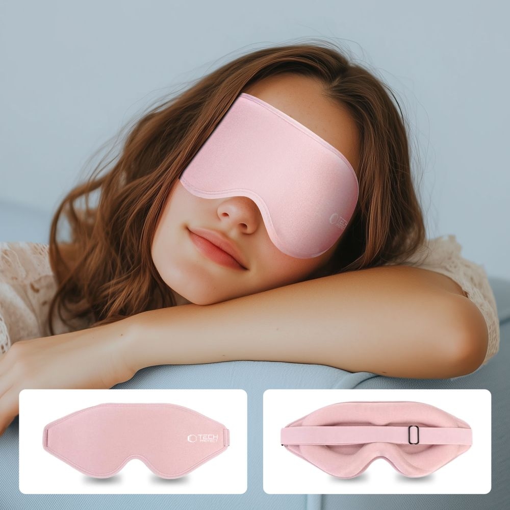 Tech-Protect EyeShade 3D alvómaszk - rózsaszín