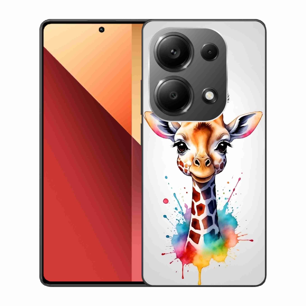 Zselés borítás mmCase a Xiaomi Redmi Note 13 Pro 4G/Poco M6 Pro - zsiráf 1