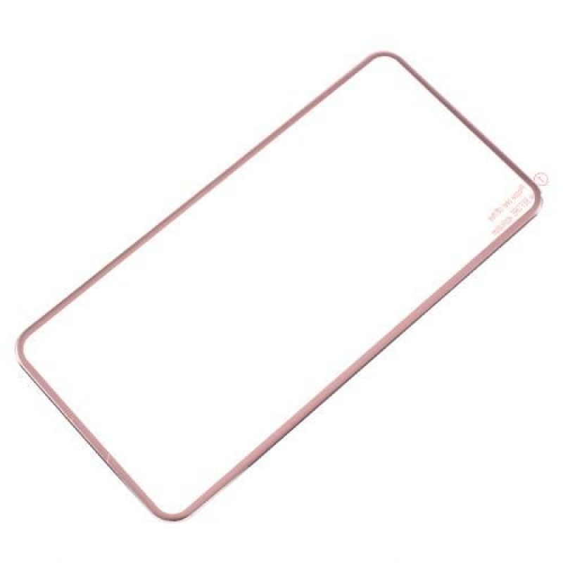 Titánium teljes képernyős hátsó védő edzett üveg iPhone 7 Plus és 8 Plus készülékhez - rózsaarany díszítéssel