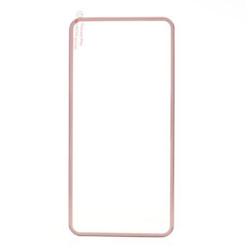 Titánium teljes képernyős hátsó védő edzett üveg iPhone 7 Plus és 8 Plus készülékhez - rózsaarany díszítéssel