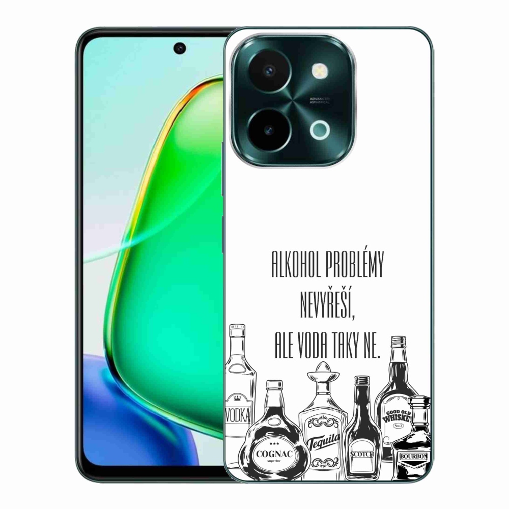 Gél borító mmCase a Vivo Y28-hoz - vicces szöveg fehér háttérrel