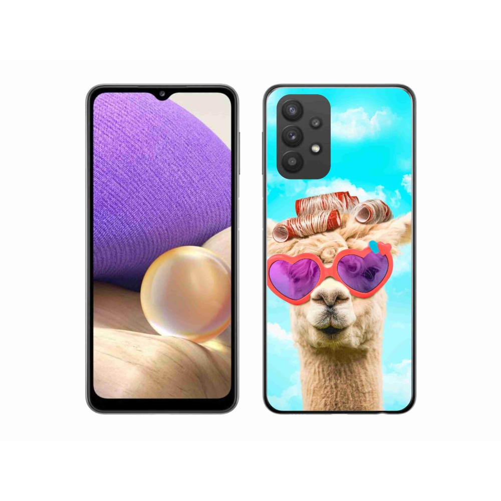 Zselés borítás mmCase Samsung Galaxy A32 5G - szemüveges láma