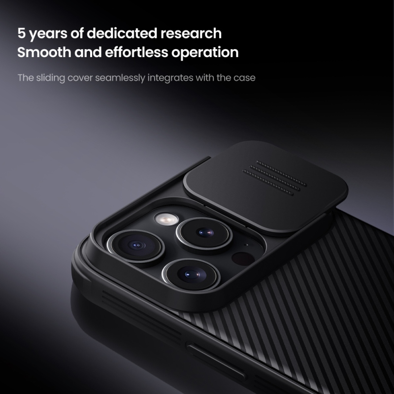 Nillkin CamShield PRO hátlap az Apple iPhone 16 Pro készülékhez Fekete