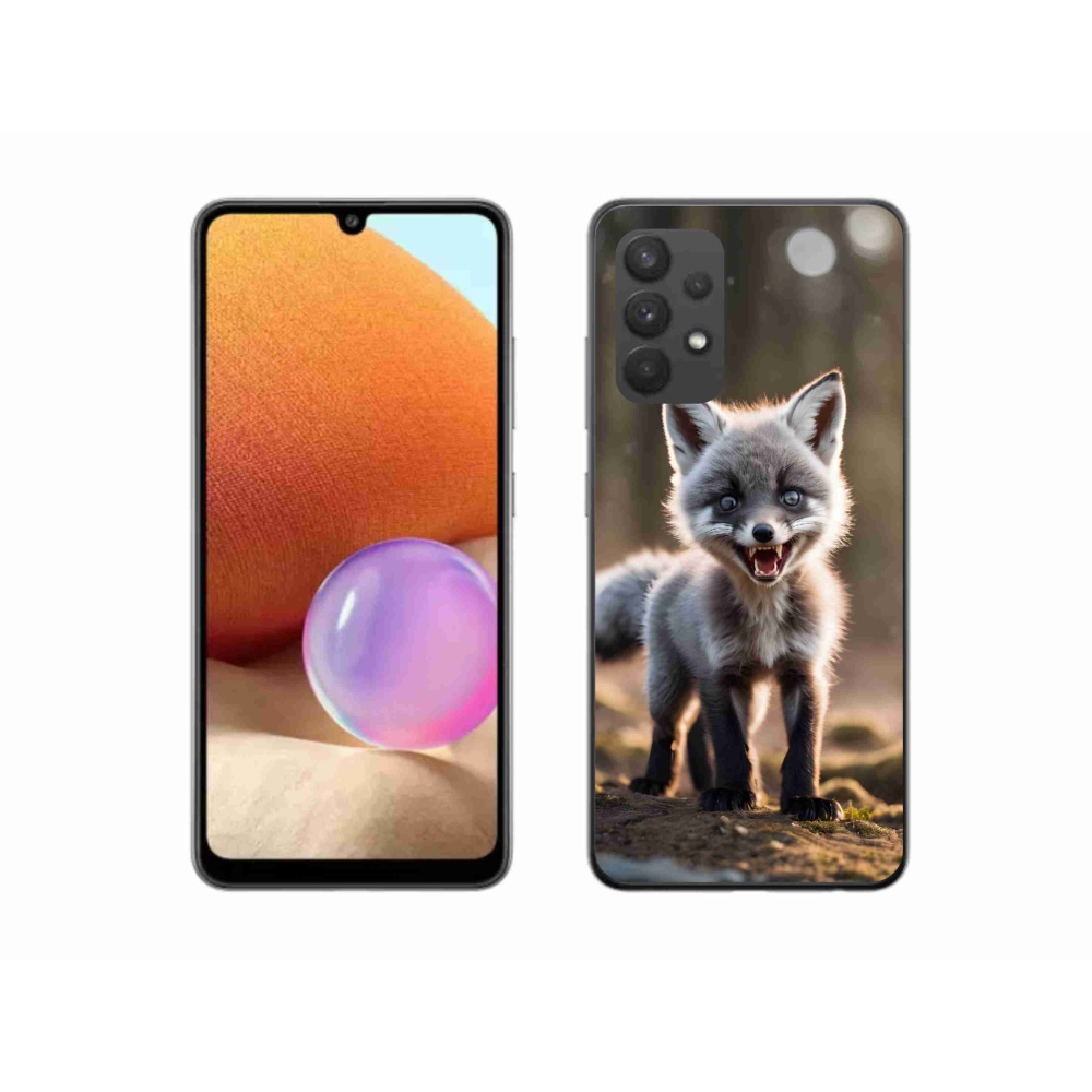 Gél borítás mmCase Samsung Galaxy A32 4G - angry fox - Samsung Galaxy A32 4G - angry fox