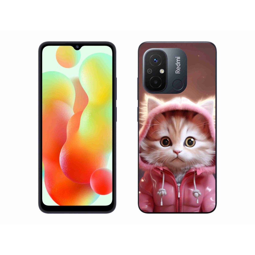 Gél borító mmCase a Xiaomi Redmi 12C-hez - aranyos cica 3