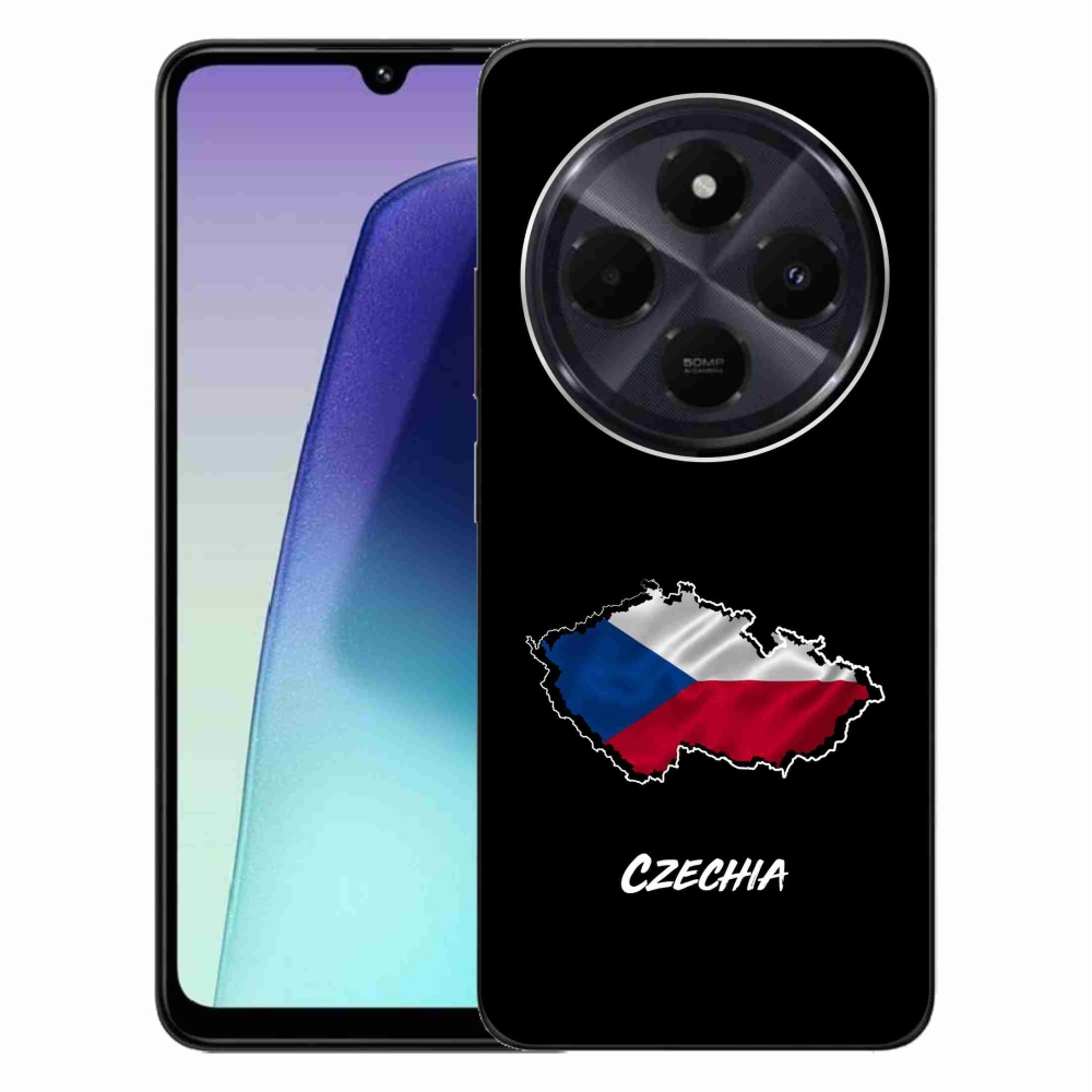 Gél borítás mmCase a Xiaomi Redmi 14C/Poco C75-hez - Csehország fekete háttérrel