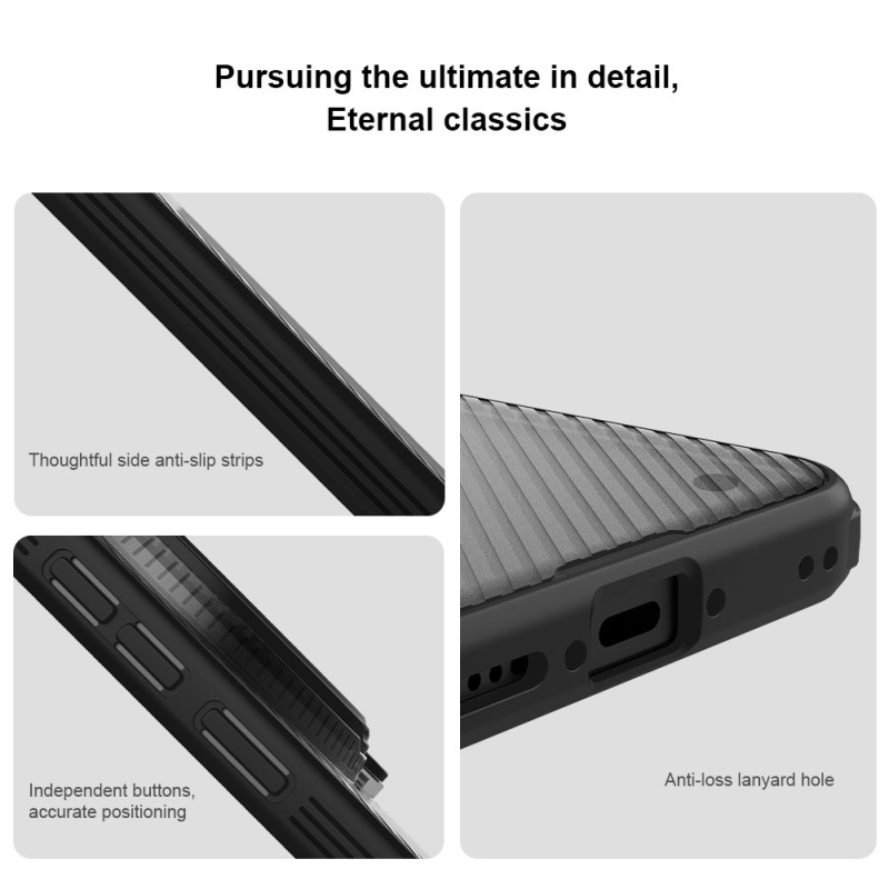 Nillkin CamShield Prop mágneses hátsó borító Vivo X300 Pro átlátszó fekete