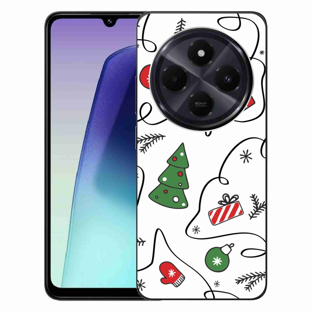 Gél borítás mmCase a Xiaomi Redmi 14C/Poco C75 számára - karácsonyi motívumok