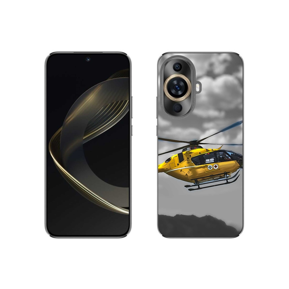 Gél borítás mmCase a Huawei Nova 11 - sárga helikopteren