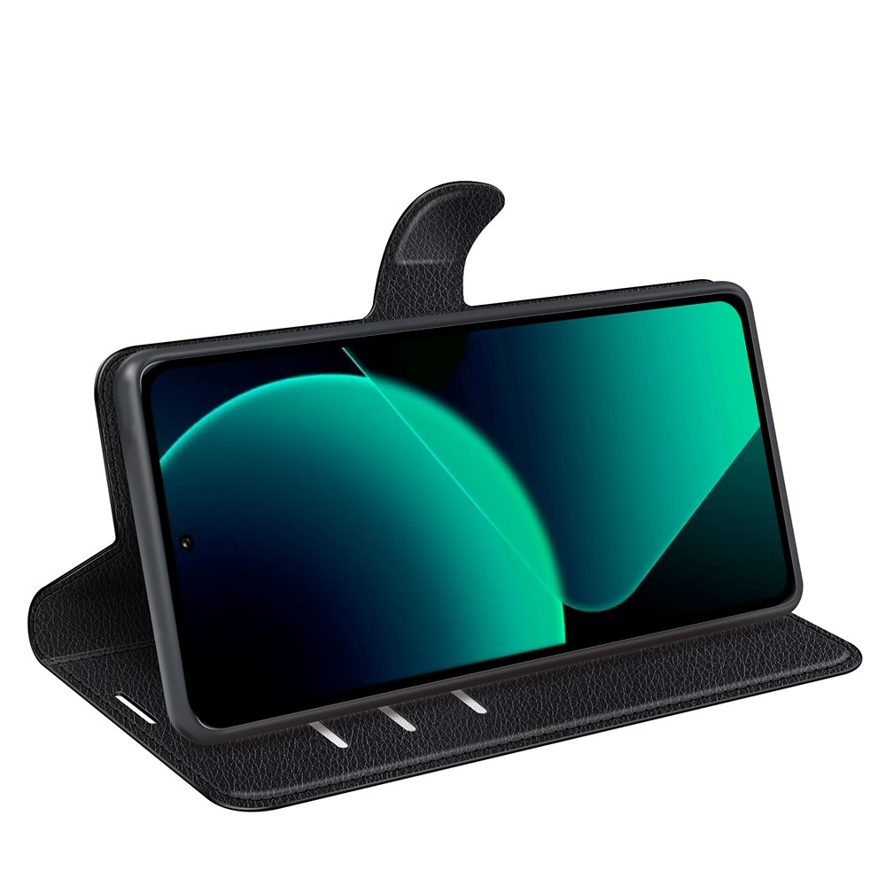 Litchi könyv tok Xiaomi 13T/13T Pro-hoz - fekete