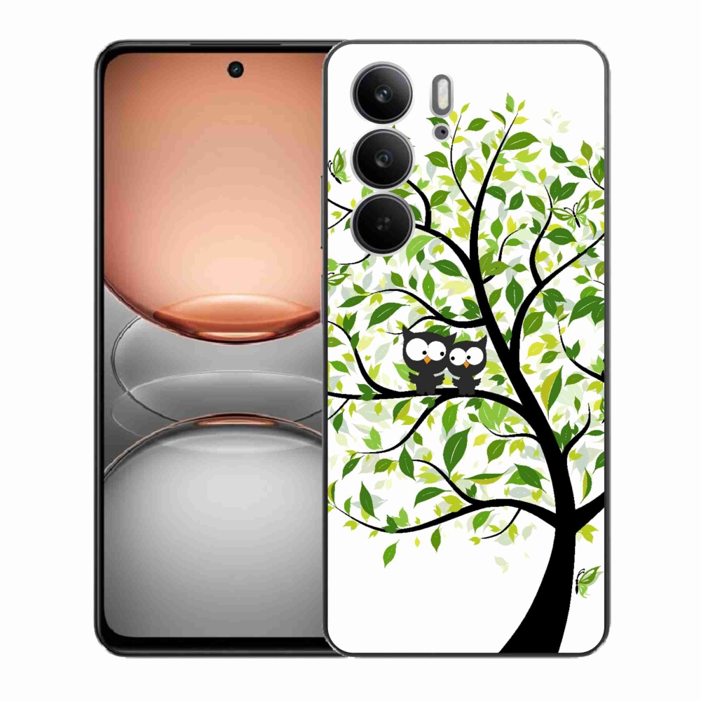 Zselés borító mmCase a Realme C75 készülékhez - baglyok a fán