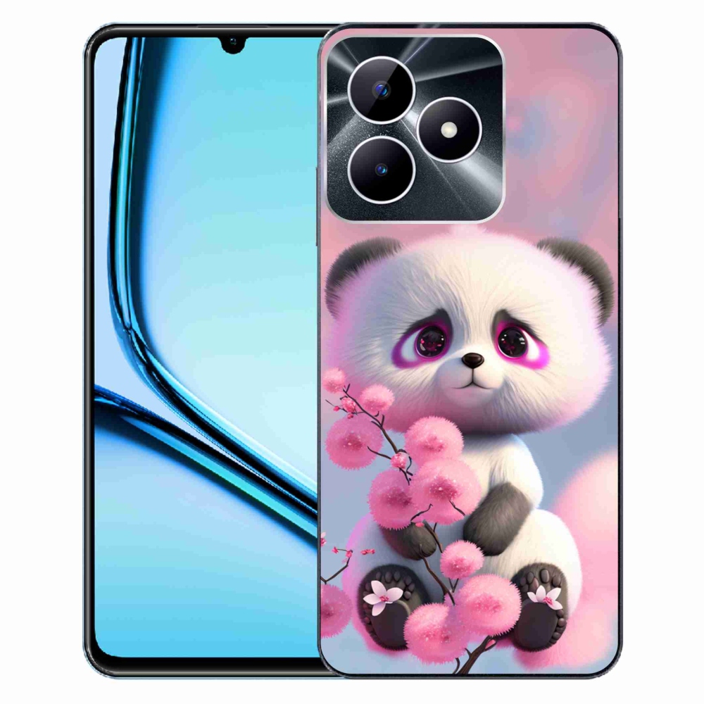 Gél borító mmCase a Realme Note 50 készülékhez - aranyos panda 1