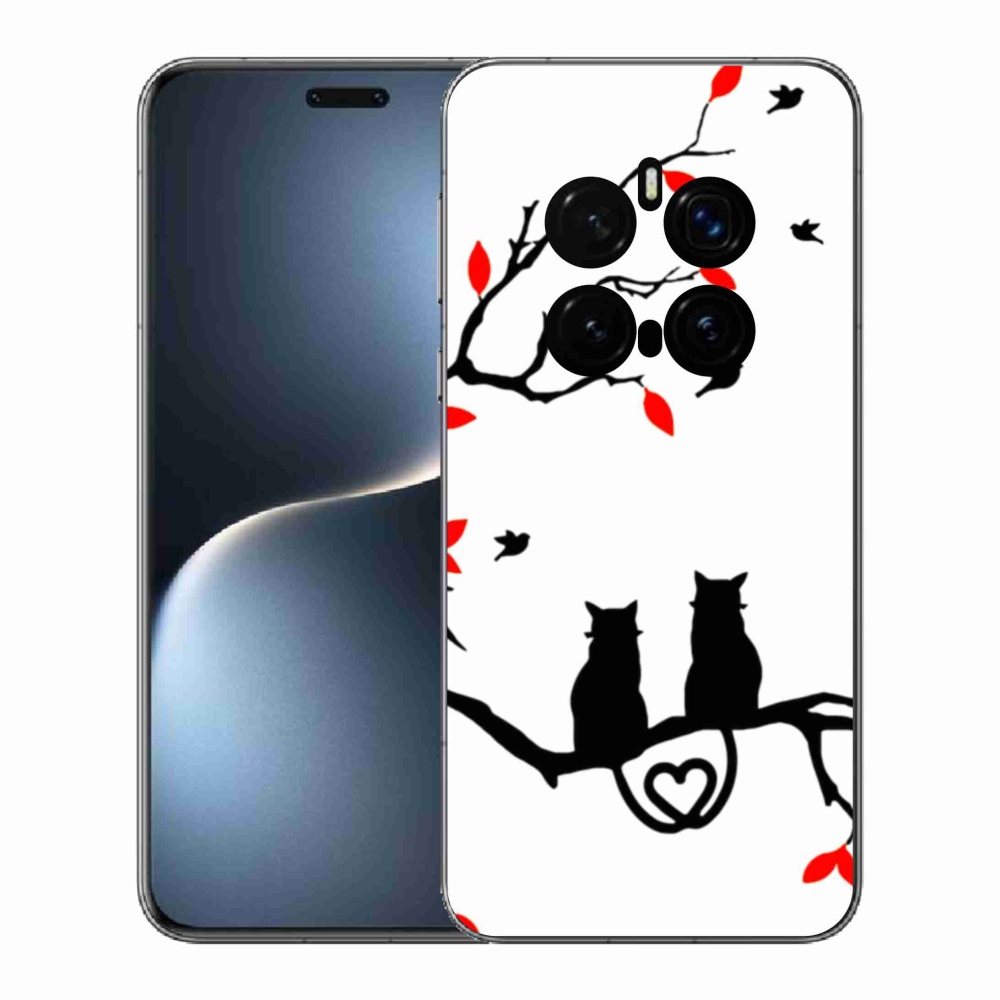 Gél borítás mmCase a Honor Magic 7 Pro 5G számára - macska szeretet