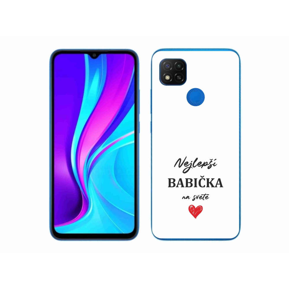 Gél borító mmCase a Xiaomi Redmi 9C - a legjobb nagymama 1 fehér háttérrel
