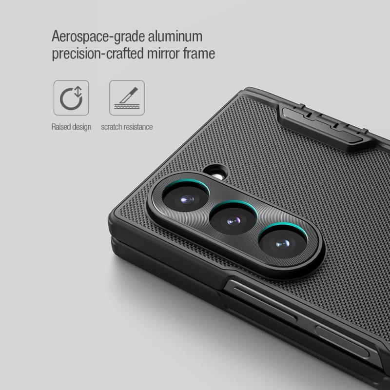 Nillkin Super Frosted FOLD mágneses hátlap a Samsung Galaxy Z Fold 6-hoz Fekete fekete