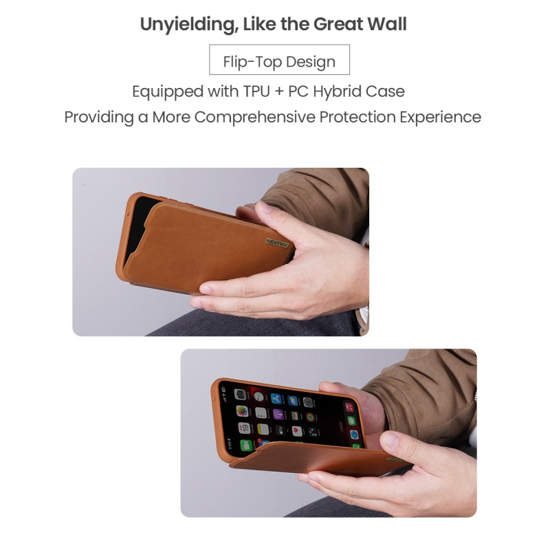 Nillkin Qin Book PRO tok a Samsung Galaxy A56 5G fekete tokhoz