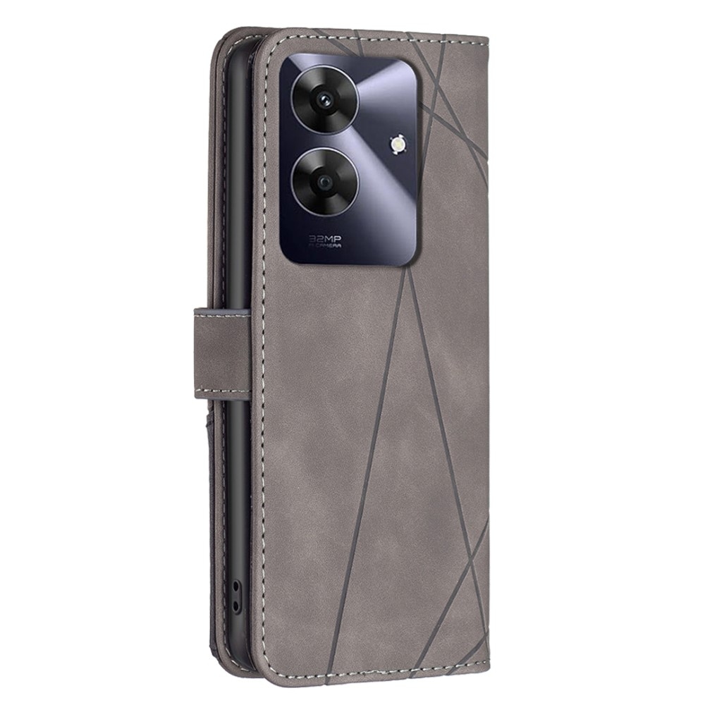 BNF háromszög alakú könyvtáska Realme Note 60-hoz - szürke