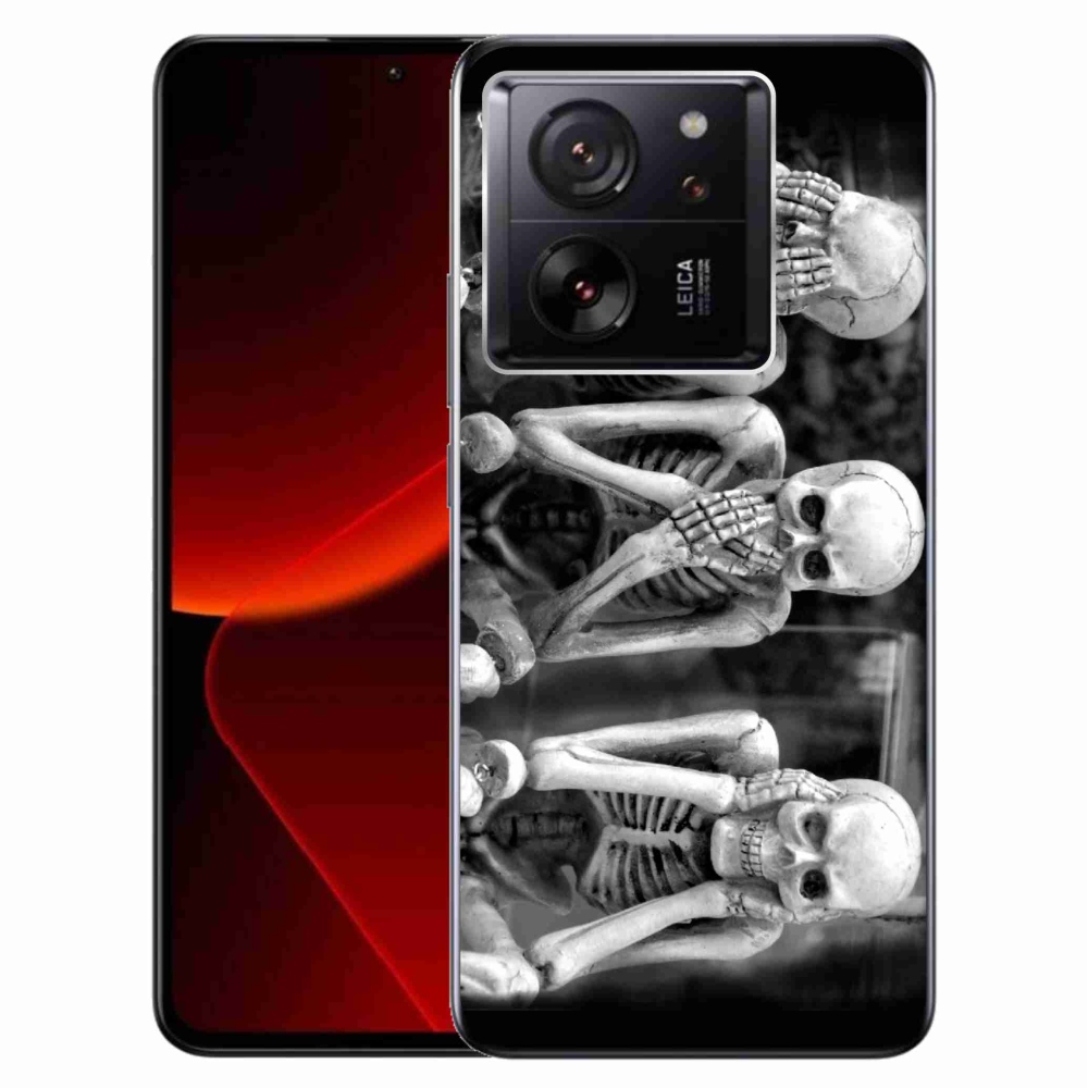 Gél borítás mmCase a Xiaomi 13T/13T Pro számára - csontvázak