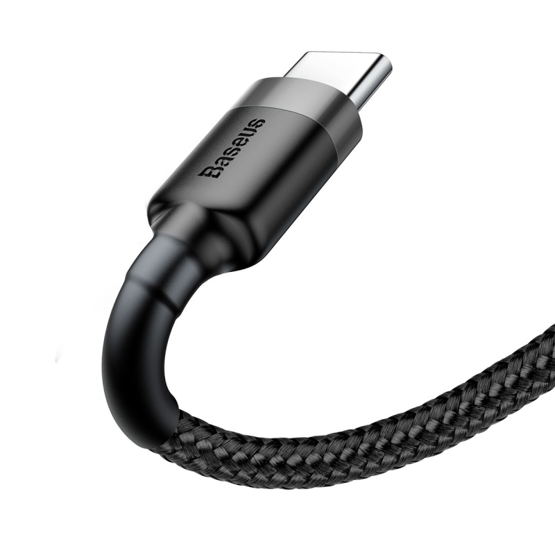 Baseus Cafule sorozatú adatkábel USB-A - USB-C 2A 3m szürke/fekete